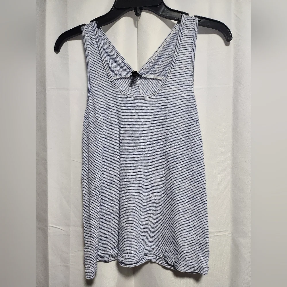 J. Crew Blue White Stripe‎ Tank Top XS